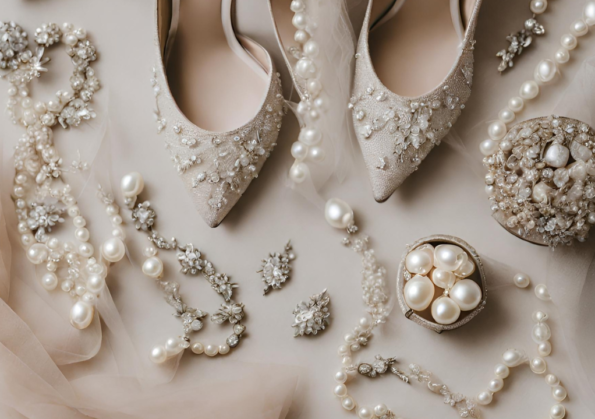 Flatlay detail foto bruid