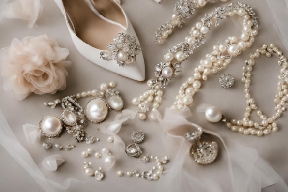 Flatlay detail foto bruid