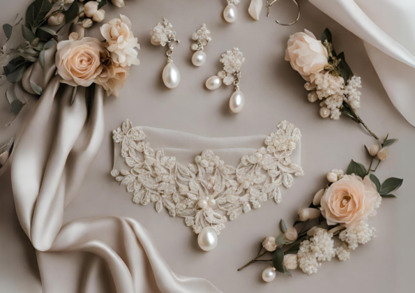 Flatlay detail foto bruid