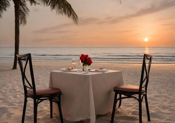 diner op huwelijksreis